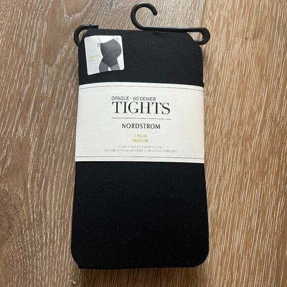 Nordstrom Control Top Tights - Medium - 60 Dernier, Black - Picture 1 of 2